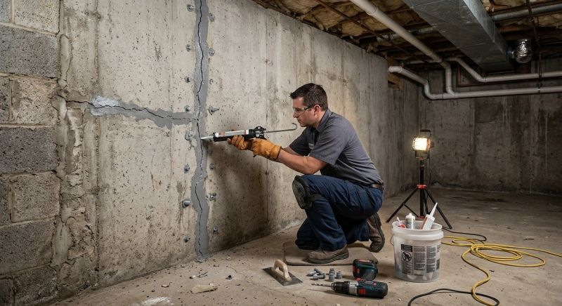Basement Crack Repair in Daytona Beach, FL