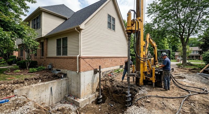 Helical Piers Installation in Daytona Beach, FL
