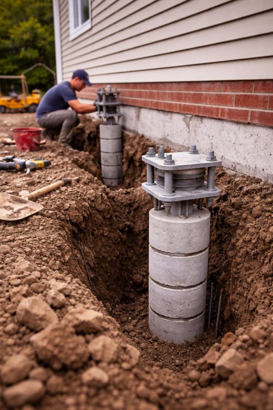 Helical Piers Installation in Daytona Beach, FL