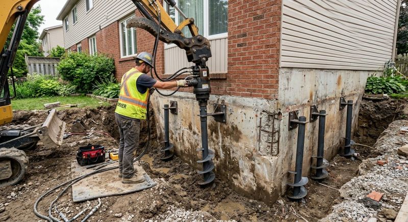 Helical Pile Installation in Daytona Beach, FL