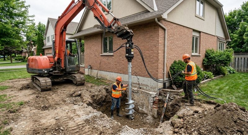 Helical Pile Installation in Daytona Beach, FL